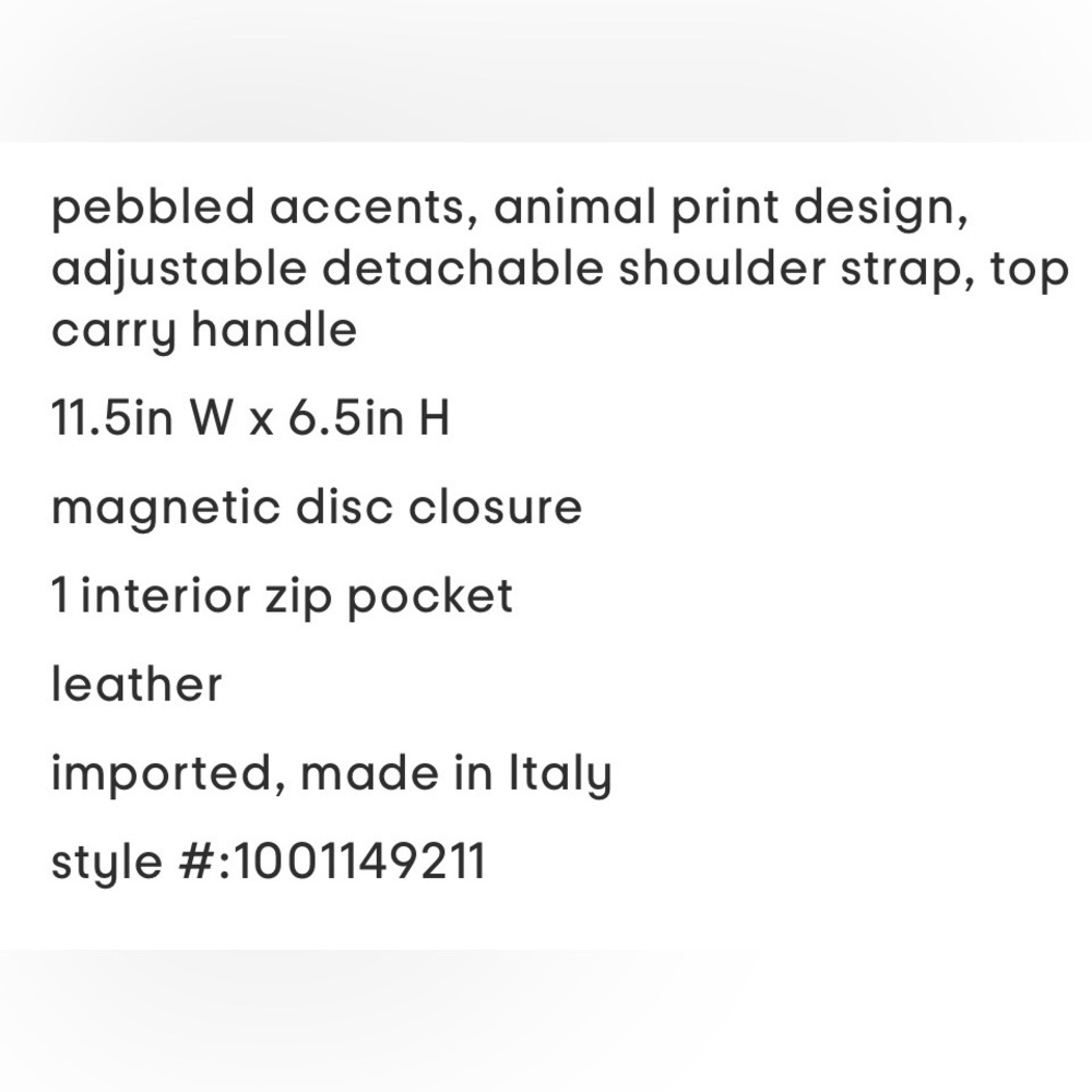 Divina Firenze leather spotted Dalmatian clutch/crossbody. Made in Italy. - Picture 4 of 4